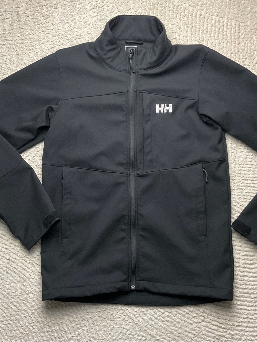 Helly Hansen Paramount Black Softshell Performance Jacket Men's Full Zip Size S
